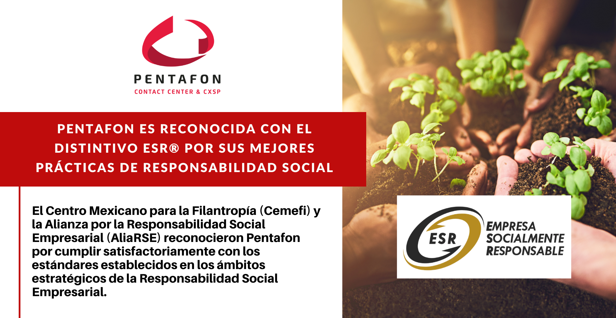 ESR® reconoce las buenas prácticas sociales de Pentafon